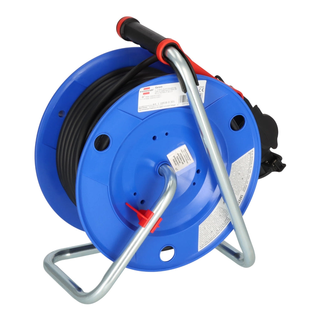 Brennenstuhl Kabeltrommel Garant G mit Gummikupplung 3-fach 40m (1188380301) Rückansicht
