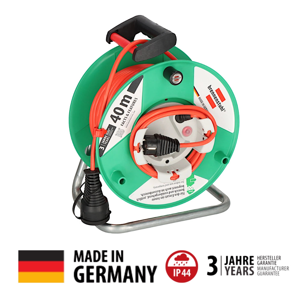 Brennenstuhl Kabeltrommel Garant G 40m IP44 (1098560001) Ansicht schräg von vorn