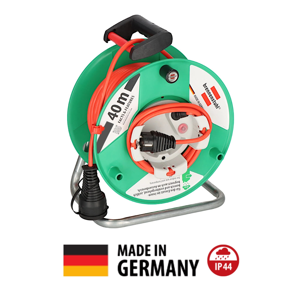 Brennenstuhl Kabeltrommel Garant G 40m IP44 (1098560001) Ansicht schräg von vorn