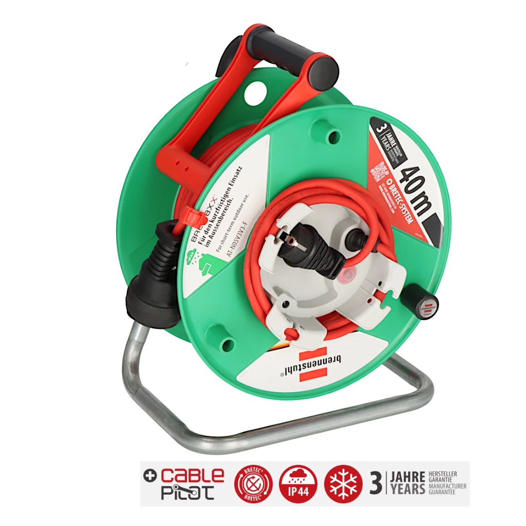 Brennenstuhl Kabeltrommel Garant G Bretec 40m IP44 (1183530100) Ansicht schräg von vorn