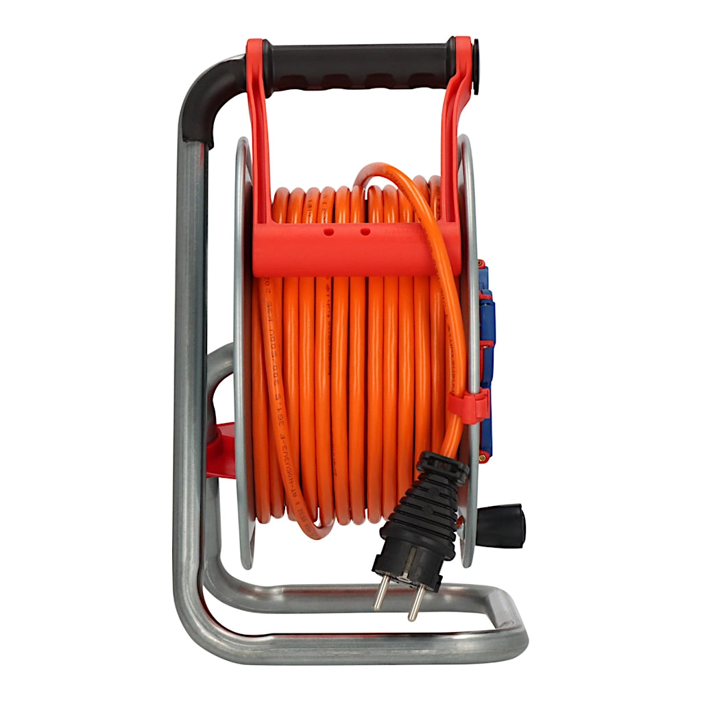 HalterungBrennenstuhl Kabeltrommel Garant S 3-fach 25m IP44 (1198740) Seitenansicht