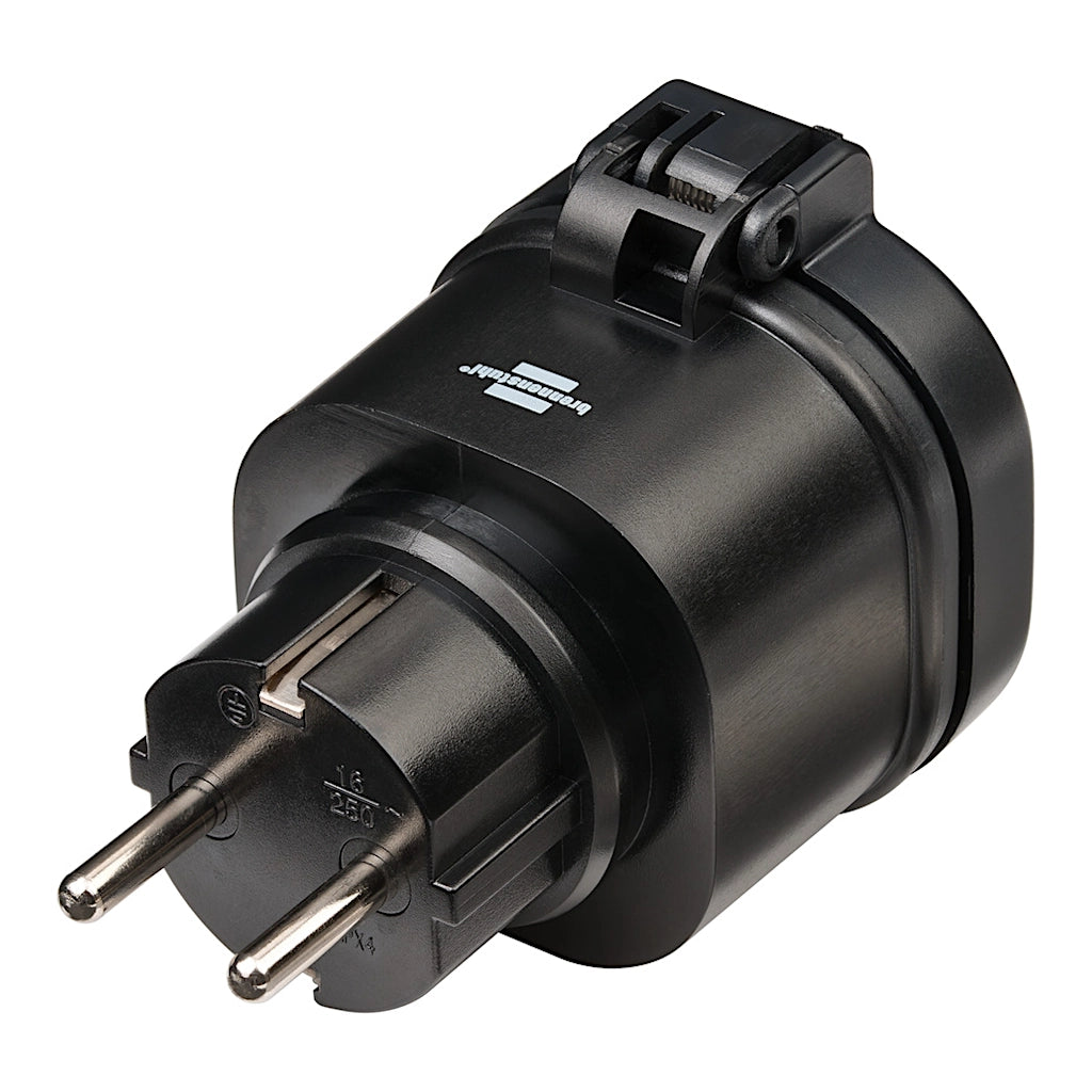 Brennenstuhl WiFi Steckdose WA3000 XS02 schwarz IP44 (1294860) Rückansicht