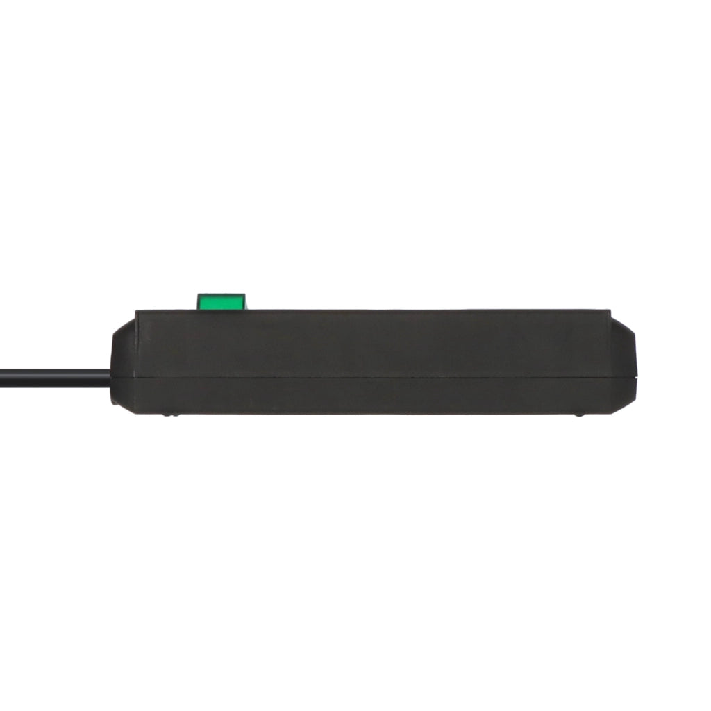 Brennenstuhl Steckdosenleiste 3-fach 5m schwarz mit Schalter Eco-Line (1152900) Seitenansicht