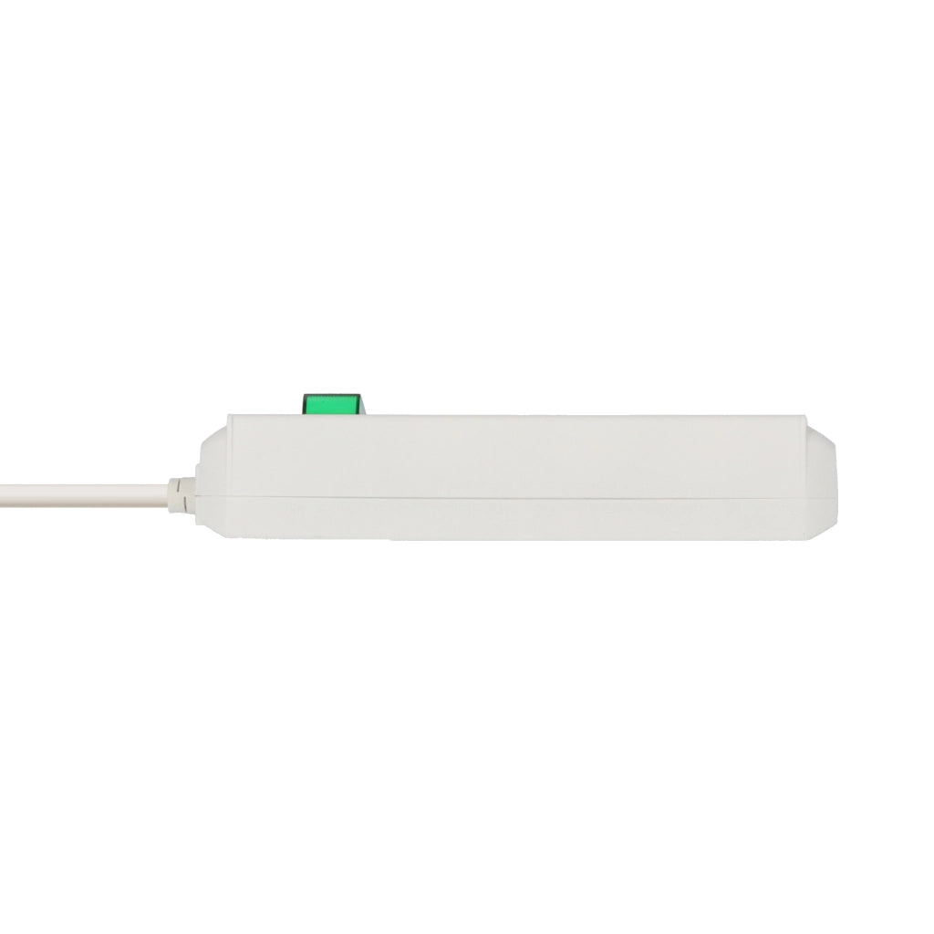 Brennenstuhl Steckdosenleiste 3-fach 5m weiss mit Schalter Eco-Line (1152920) Seitenansicht