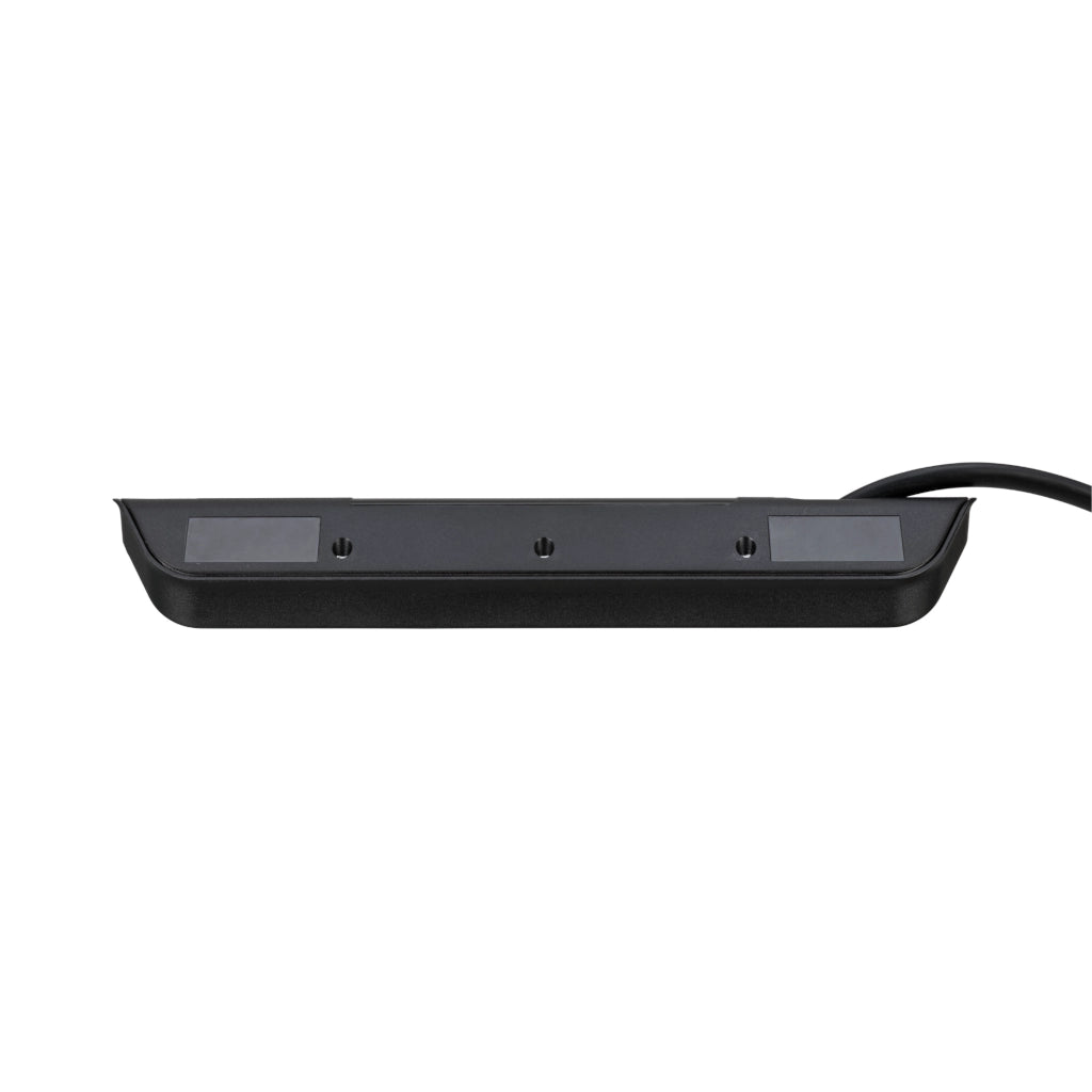 Brennenstuhl Eck-Steckdosenleiste 4-fach 2xUSB Edelstahl / schwarz (1153590410) Seitenansicht