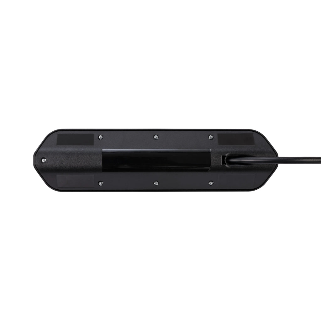 Brennenstuhl Eck-Steckdosenleiste 4-fach 2xUSB Edelstahl / schwarz (1153590410) Rückansicht