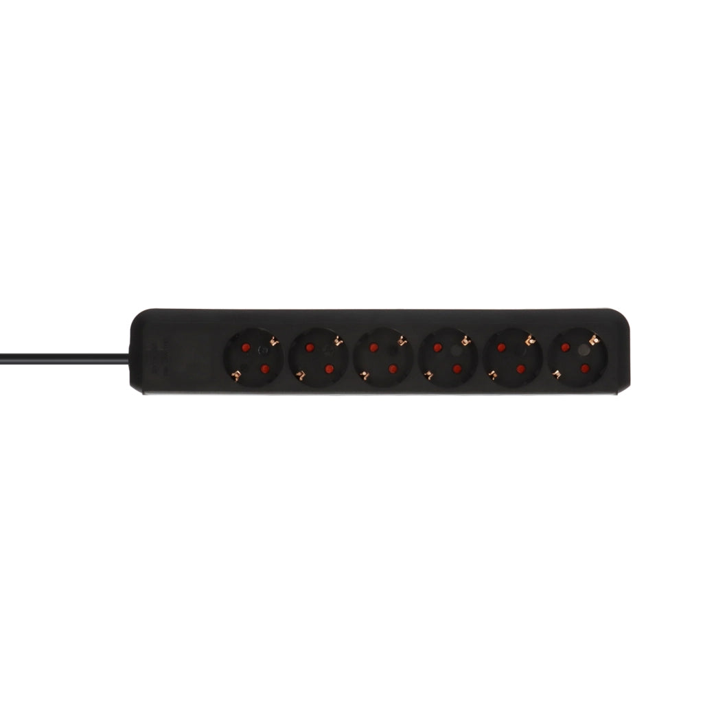 Brennenstuhl Steckdosenleiste 6-fach 1,5m schwarz Eco-Line (1159400015) Ansicht von oben