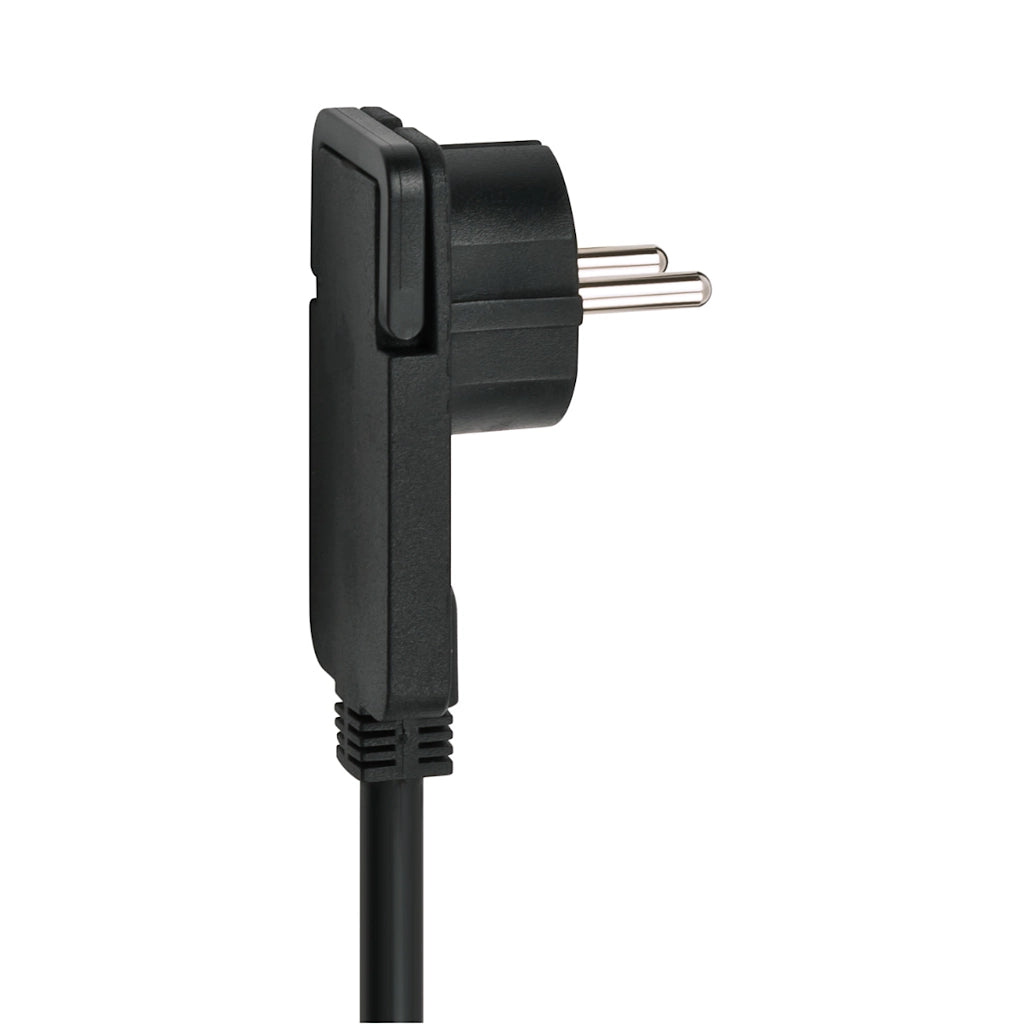 Brennenstuhl Steckdosenleiste 6-fach mit Schalter 2m schwarz (1153300100) Nahaufnahme vom Flachstecker