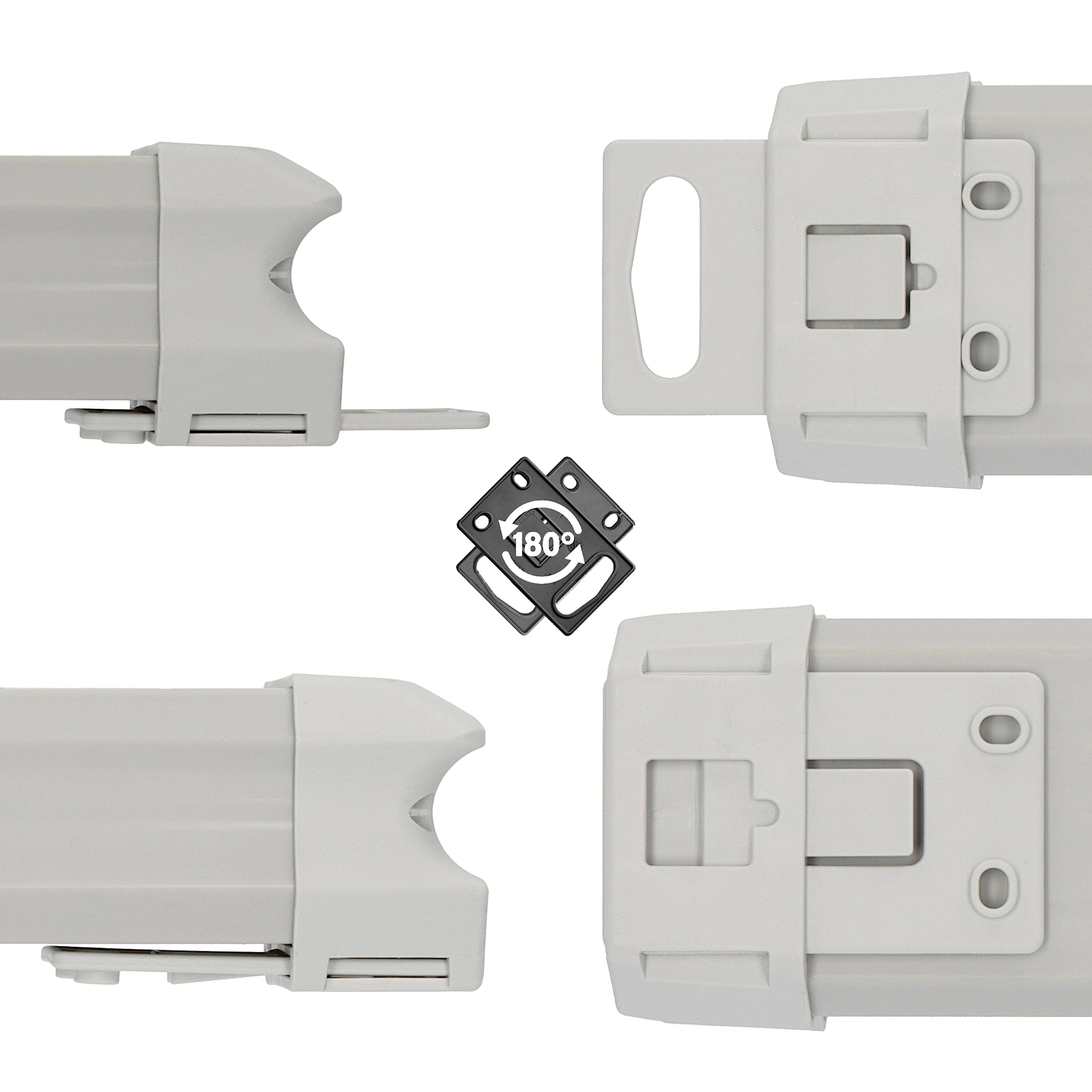Ansicht der um 180 Grad drehbaren Aufhänge-Vorrichtung