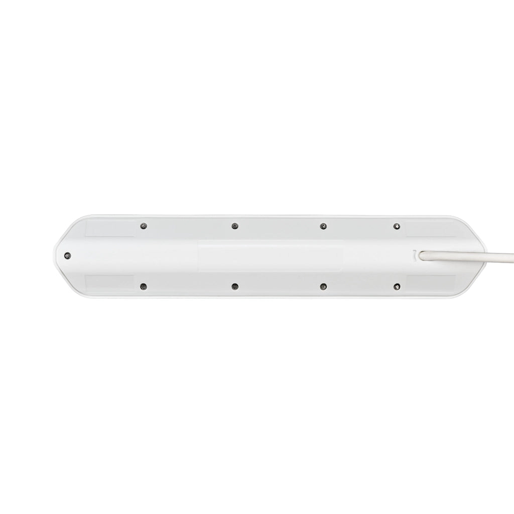 Brennenstuhl Eck-Steckdosenleiste 6-fach 2xUSB Edelstahl / weiß (1153590620) Rückansicht