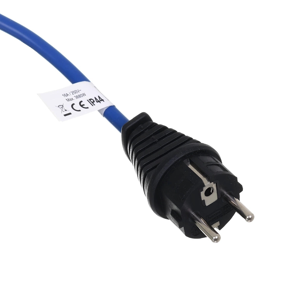 Brennenstuhl Verlängerungskabel 10m IP44 blau (1169810) Nahaufnahme Schutzkontakt-Kupplung
