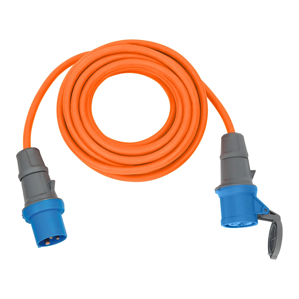 Brennenstuhl Verlängerungskabel Camping 10m IP44 orange (1167650610) Ansicht von oben aufgerollt