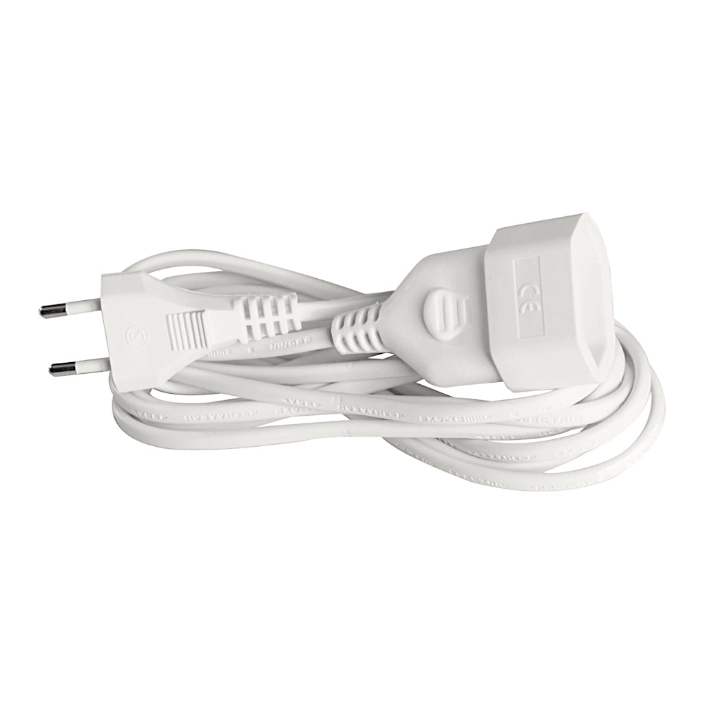 Brennenstuhl Verlängerungskabel 3m IP20 weiß (1161660) Ansicht von oben zusammengelegt