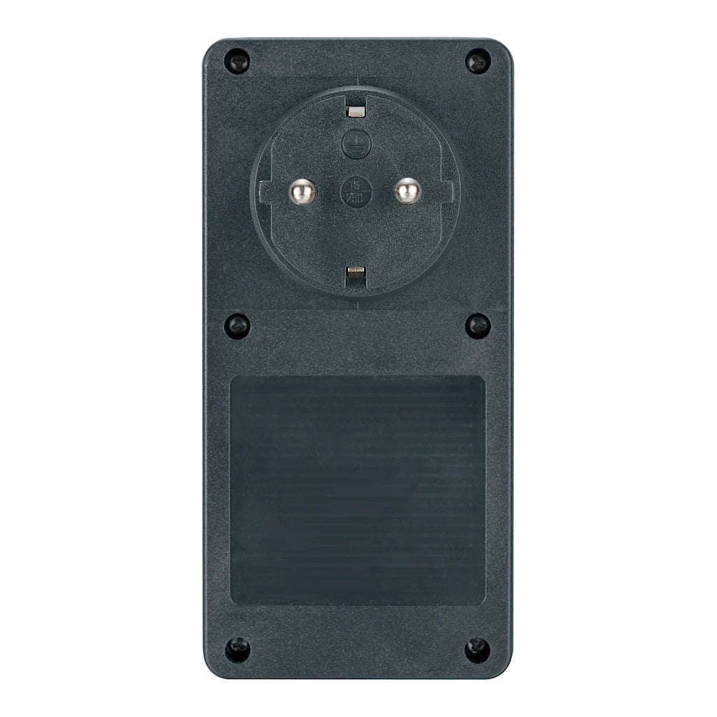 Brennenstuhl Zeitschaltuhr mit Dämmerungssensor DDT anthrazit IP44 (1506120) Rückansicht