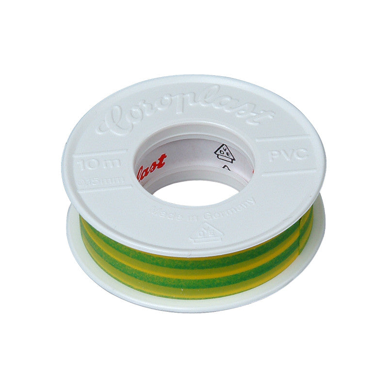 Coroplast Isolierband 302 PVC 15mm grün/gelb | 10m