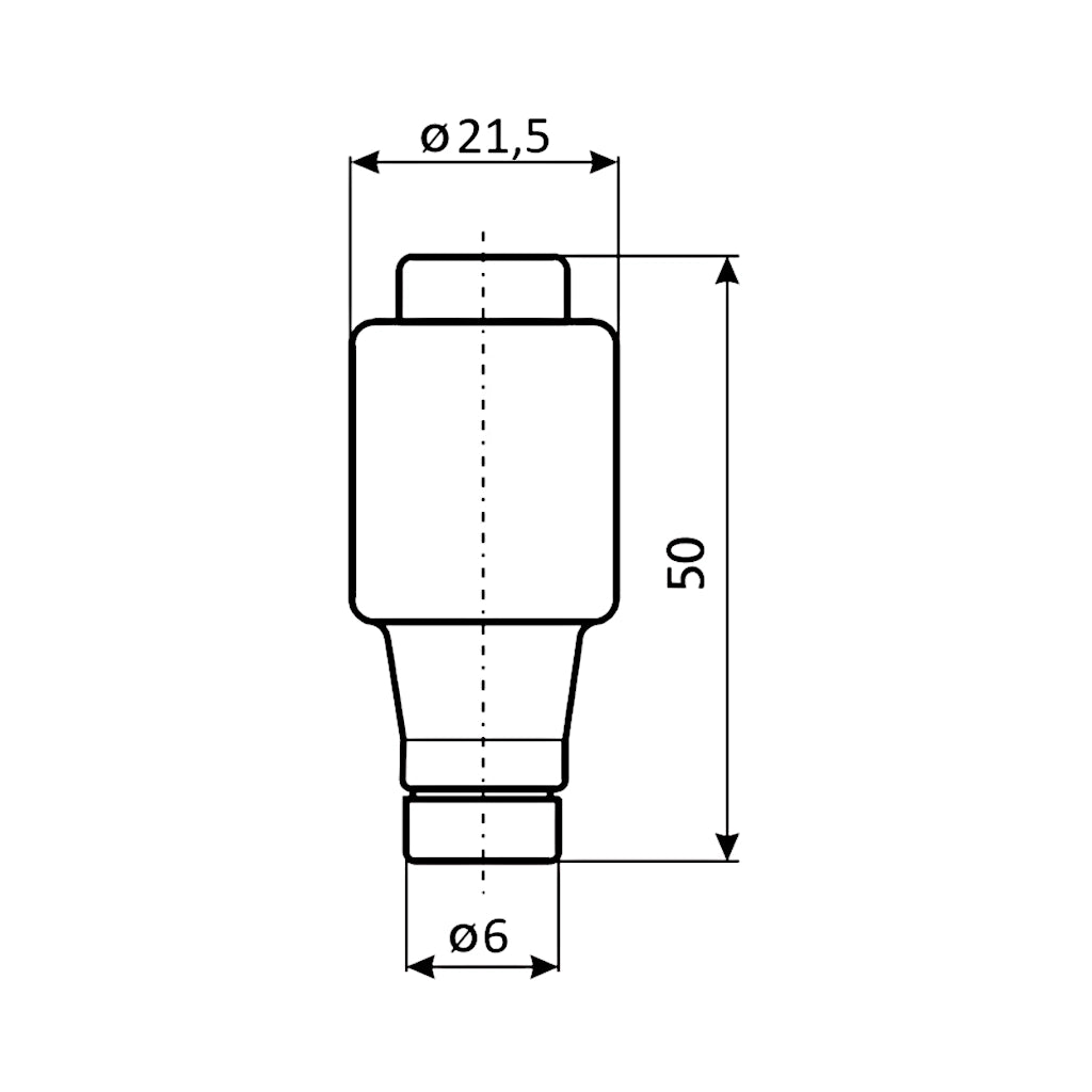DIAZED Sicherungen 10/6A Dll E27 rot Abmessungen