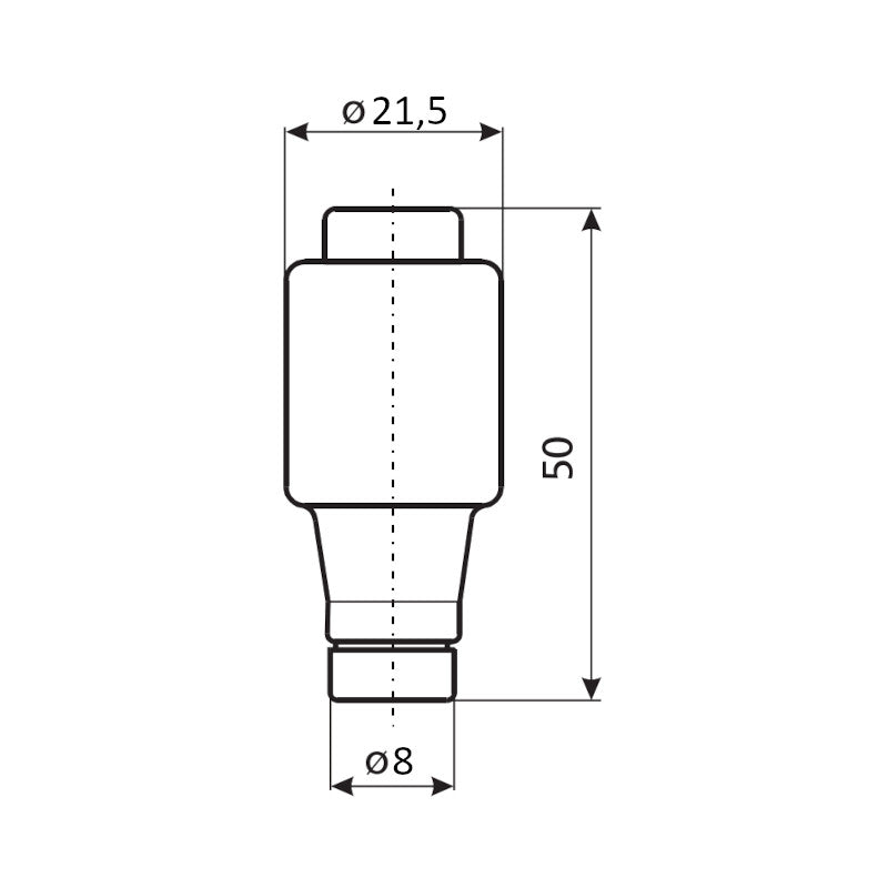 DIAZED Sicherungen 10A Dll E27 rot Abmessungen