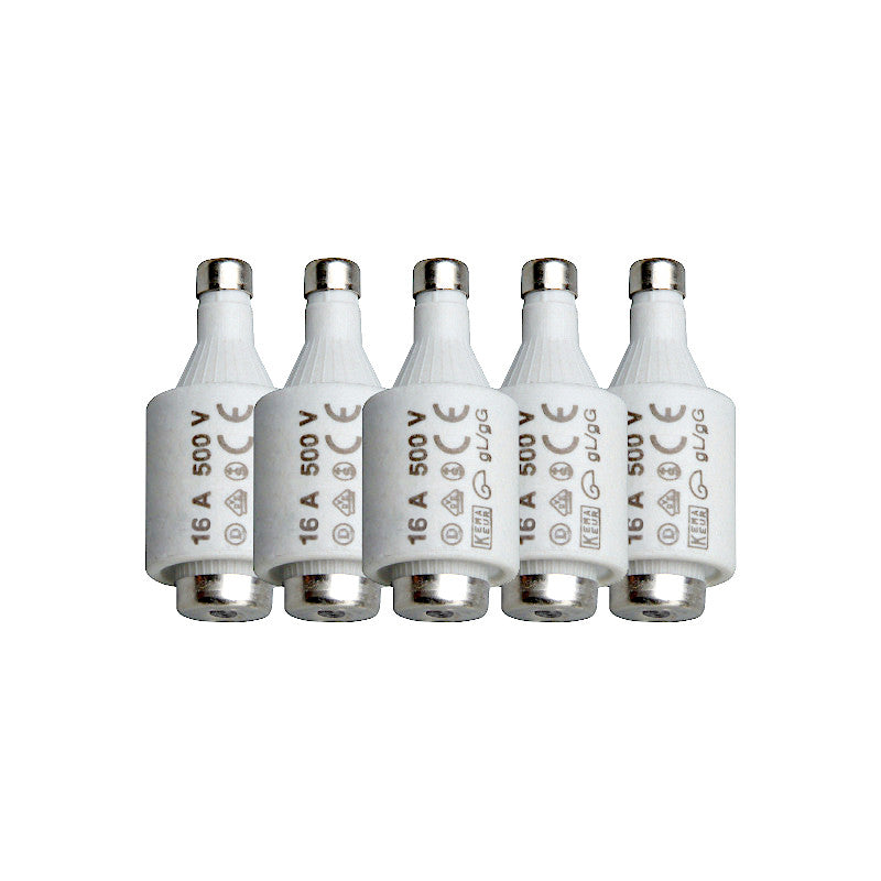 DIAZED Sicherungen 16A Dll E27 grau | 5 Stück