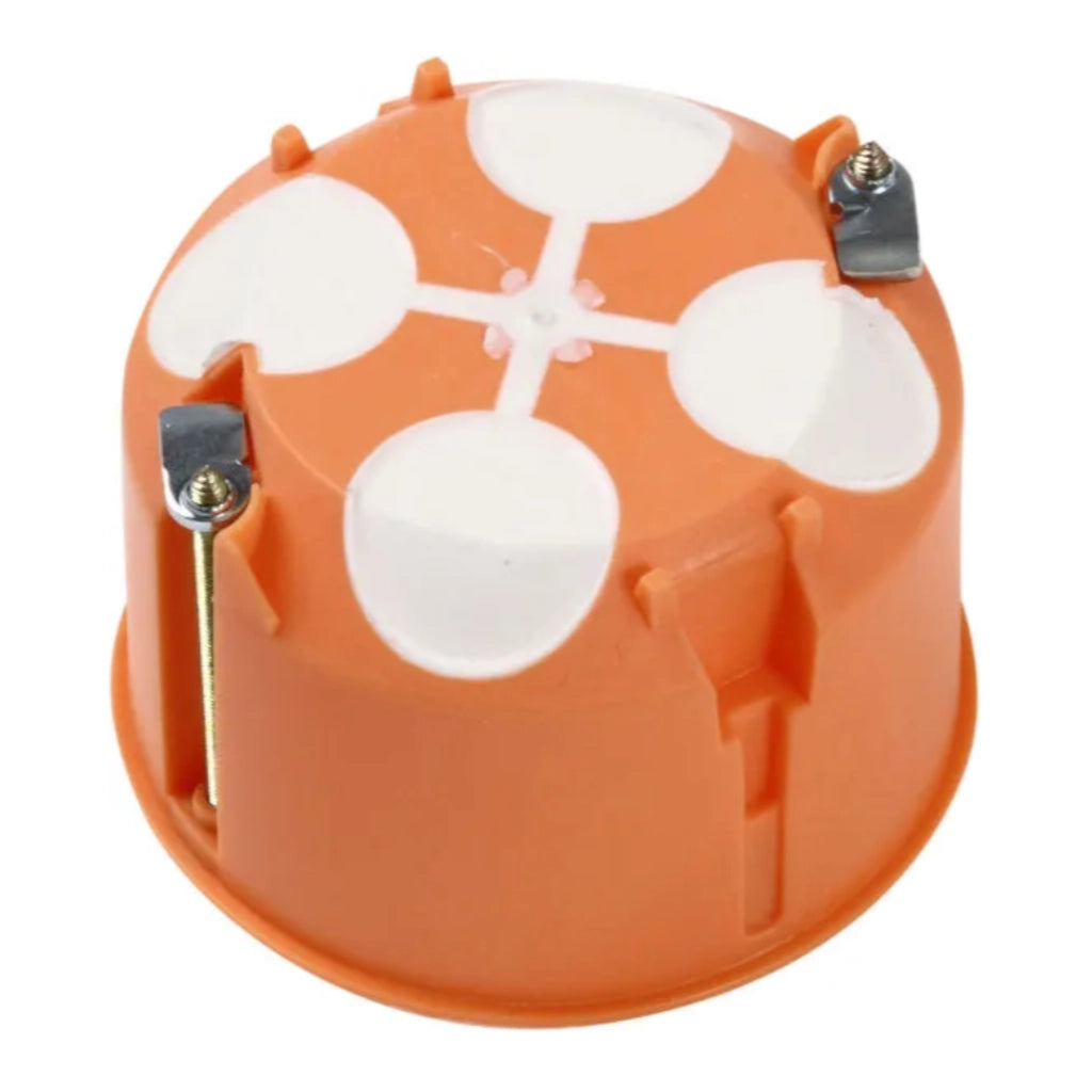 f-tronic Hohlwanddose E2000 winddicht 47mm tief / Ø 68mm (7360044) Rückansicht schräg von oben