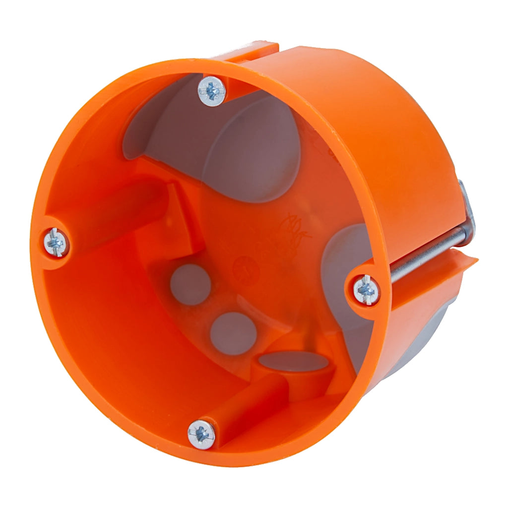 f-tronic Hohlwand Gerätedose E2700 winddicht 47mm tief / Ø 68mm (7360028) Vorderansicht