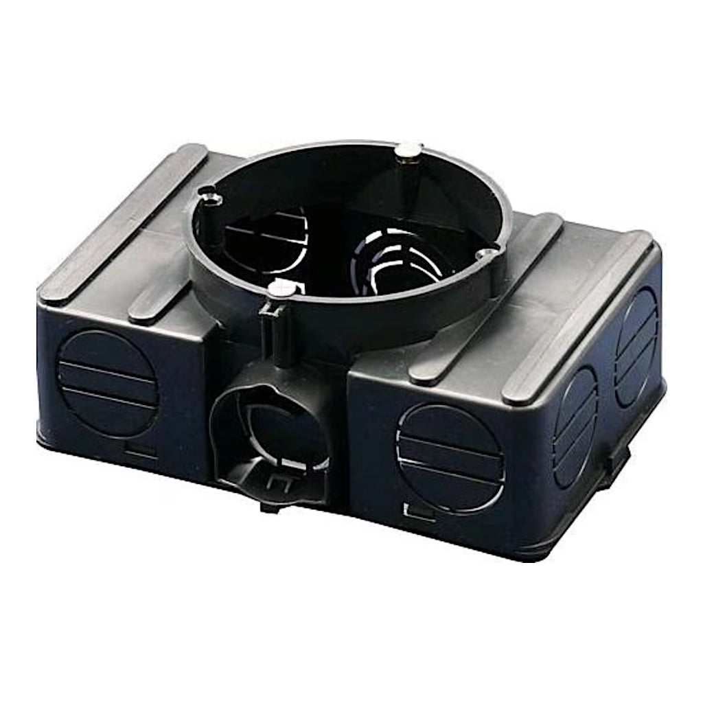 f-tronic Geräte-Verbindungsdose E510 (7310063) Ansicht liegend schräg von oben