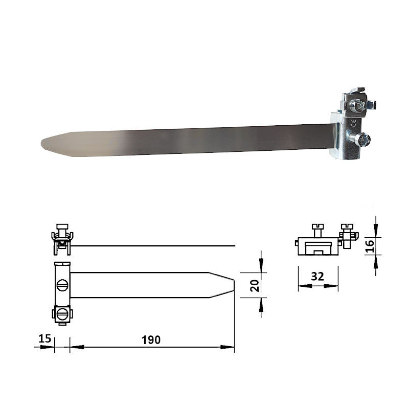 FTG Banderdungsschelle 1/8 - 1 1/2'' Abmessungen