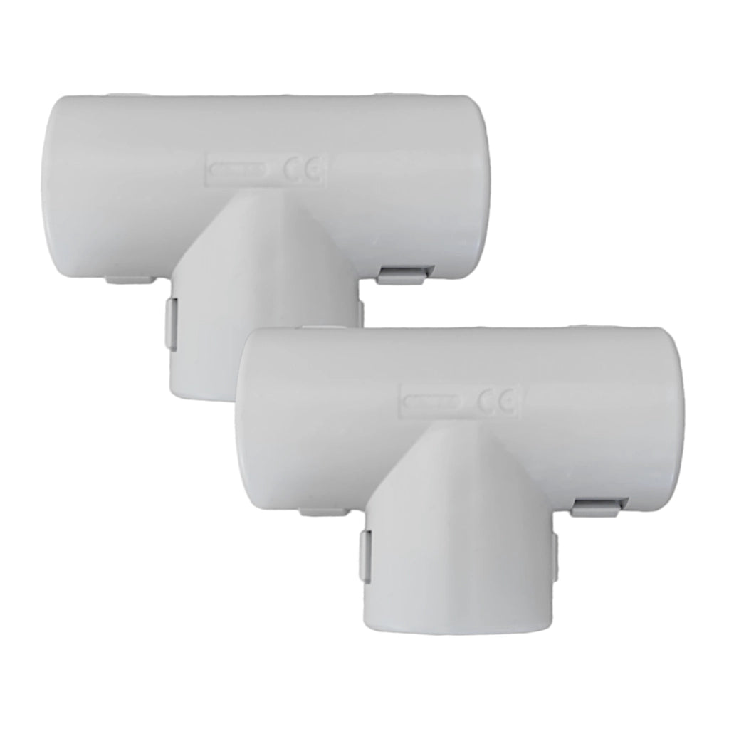 Gewiss T-Stück M32 (DX40232 / RKT32G) 2 Stück Vorderansicht