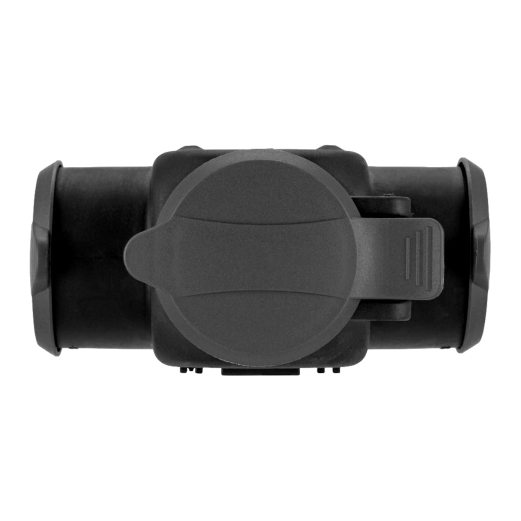 Hängekupplung Gummi 3-fach IP44 schwarz Ansicht von oben