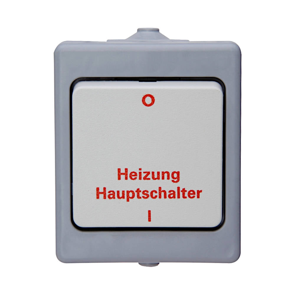 Kopp Standard grau Feuchtraum Heizungshauptschalter (567348009)