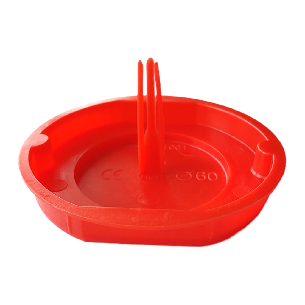 HUP Signaldeckel 60mm (501001) rot Ansicht schräg von vorn