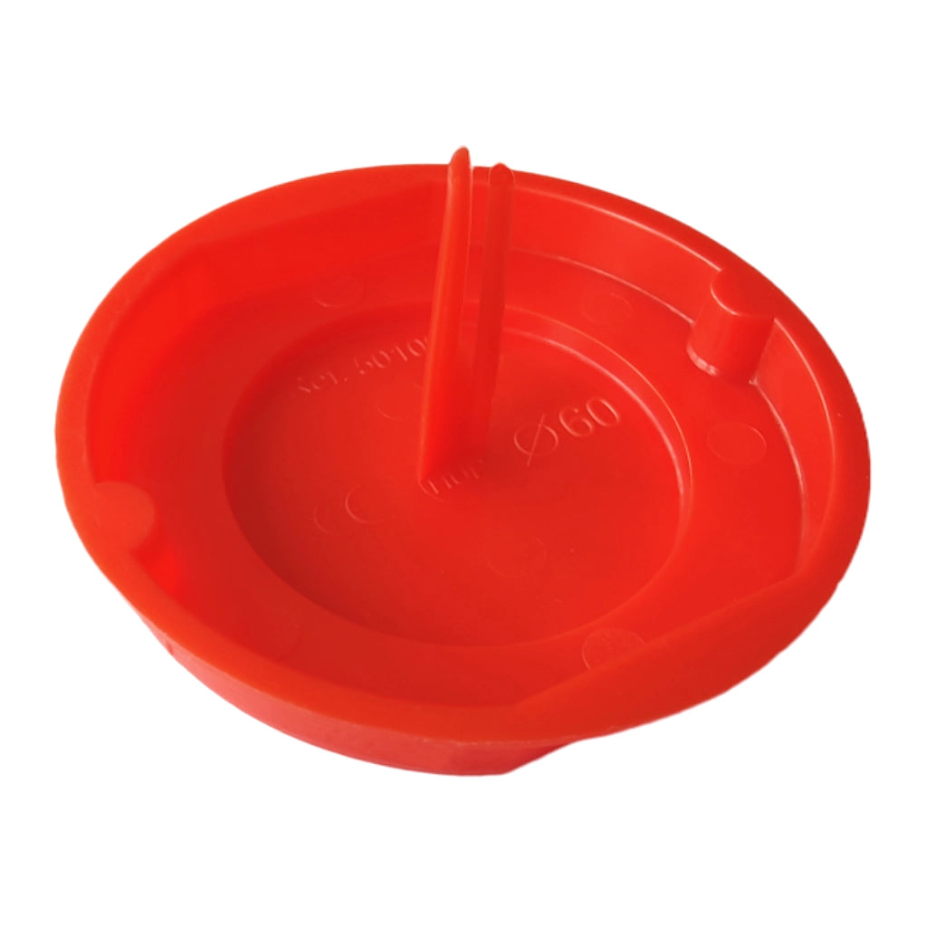 HUP Signaldeckel ø 60mm rot (501001) Ansicht schräg von oben