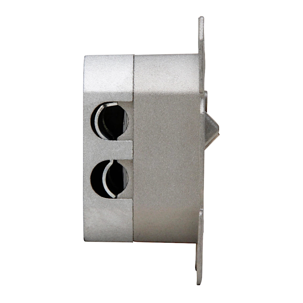 Netzwerkdose Cat.6a (10Gbit/s) 2x RJ45 Seitenansicht links