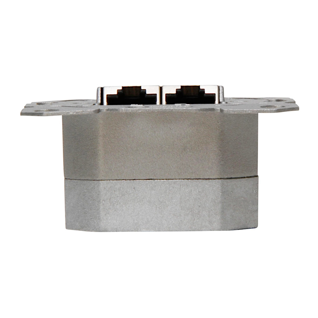 Netzwerkdose Cat.6a (10Gbit/s) 2x RJ45 Ansicht von unten