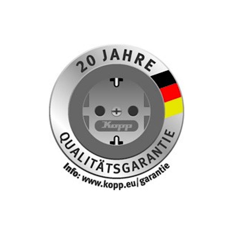 Kopp 20 Jahre Qualitätsgarantie Logo