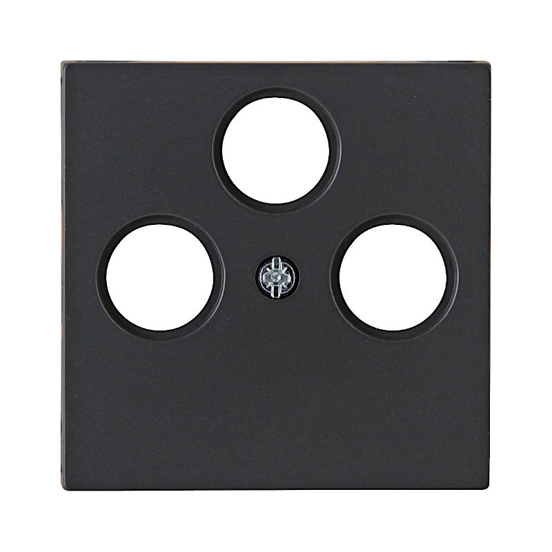 Kopp Athenis anthrazit Abdeckung Antennendose SAT/TV/RF (373615180)