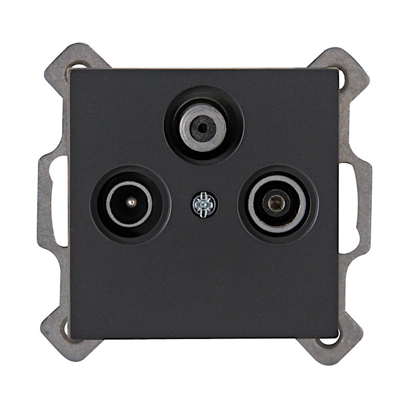 Kopp Athenis anthrazit Antennendose SAT/TV/RF (941315083)