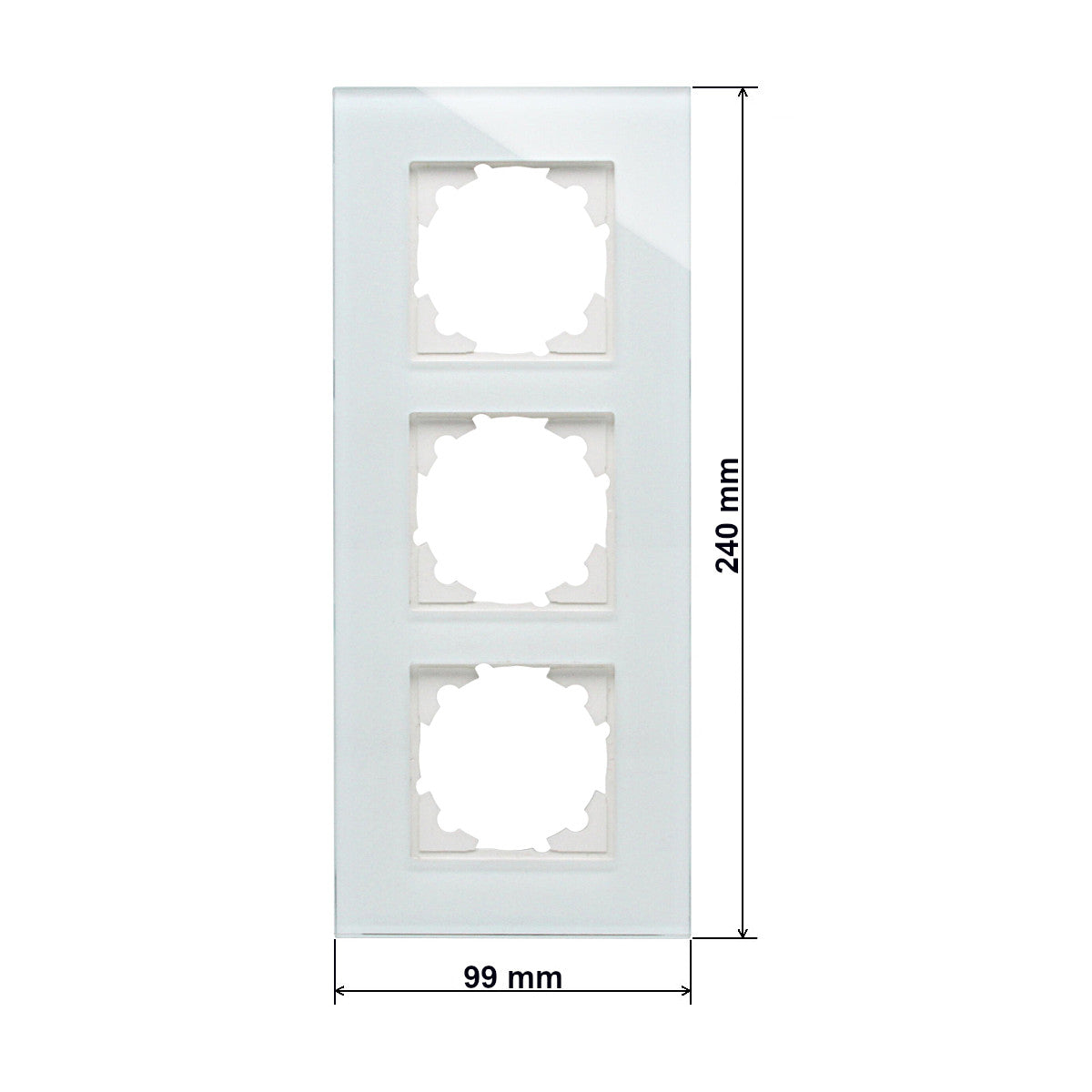 Kopp Athenis Glasrahmen 3-fach mint Abmessungen