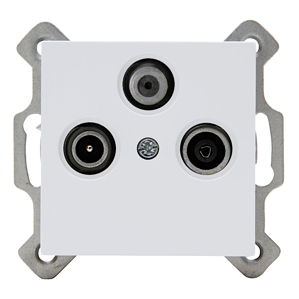 Kopp Athenis grau matt Antennendose SAT/TV/RF (941334086)