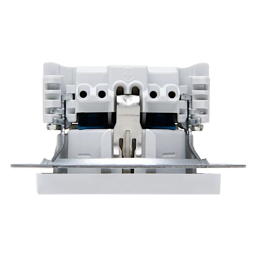 Kopp Athenis grau matt Steckdose Ansicht von oben