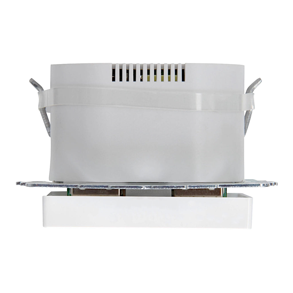 Kopp Athenis reinweiß Steckdose mit Berührungsschutz + 2x USB Ansicht von oben