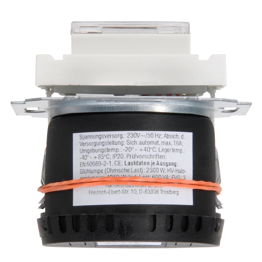 Kopp Athenis / HK07 reinweiß elektronische Zeit-Schaltuhr (290229008) Ansicht von oben