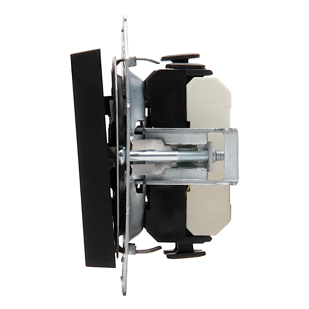 Kopp Athenis schwarz matt Aus-Wechselschalter Seitenansicht