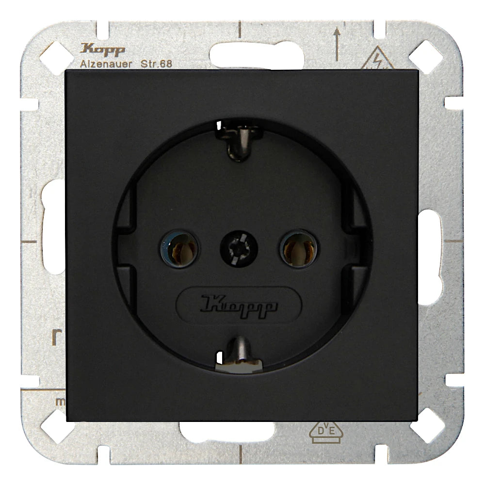 Kopp Athenis schwarz matt Steckdose HK07 (949350008)