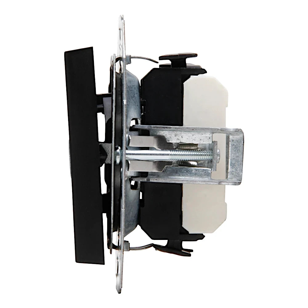 Kopp Athenis matt schwarz Taster mit Linse Seitenansicht