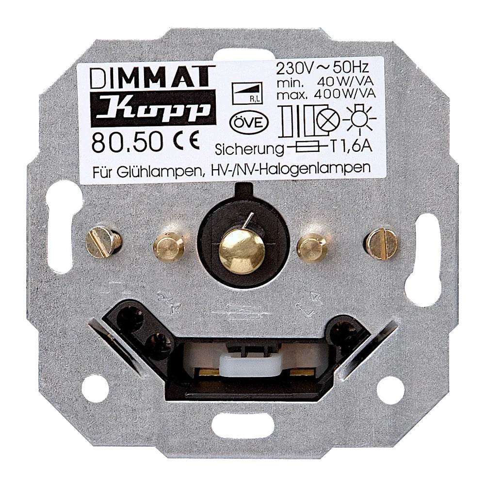 Kopp Venedig reinweiß Sensor-Dimmer Dimmat (802729086) Sockel ohne Abdeckung
