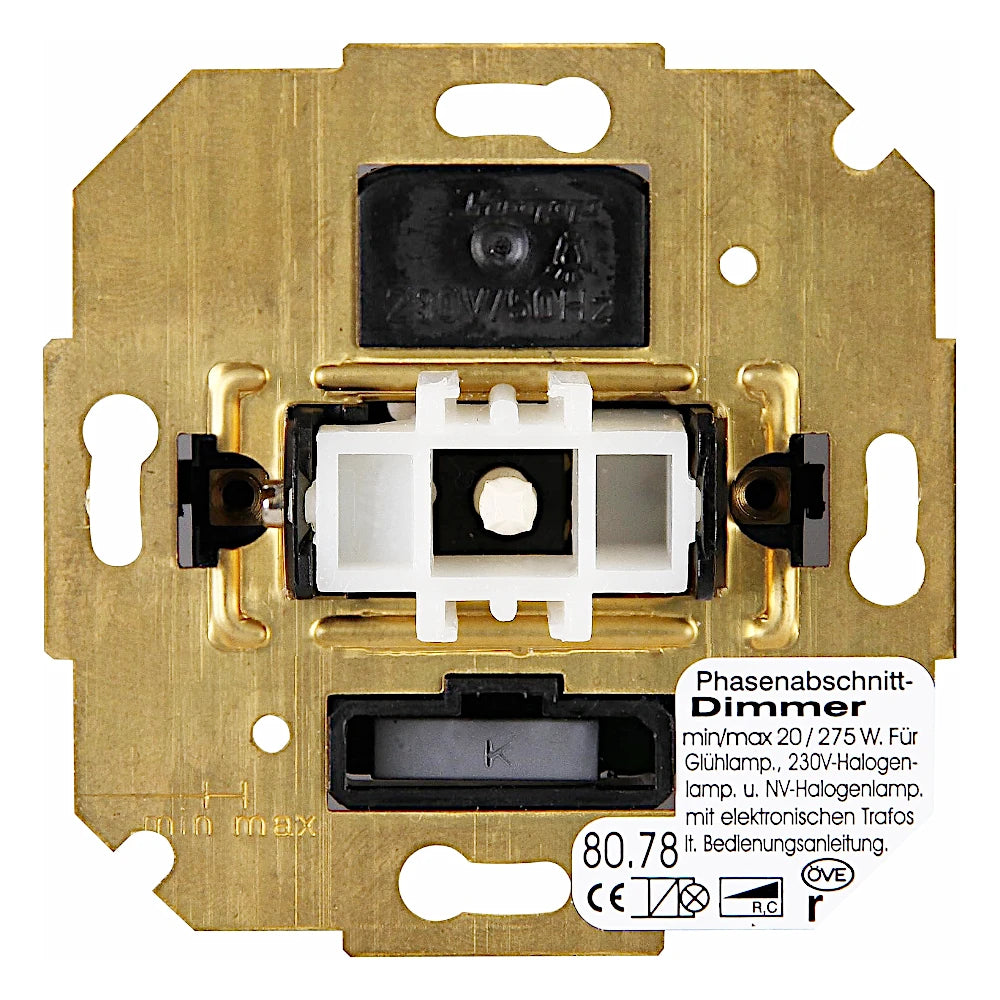 Kopp Venedig platin Dimmer für elektronische Trafos Dimmersockel ohne Abdeckung