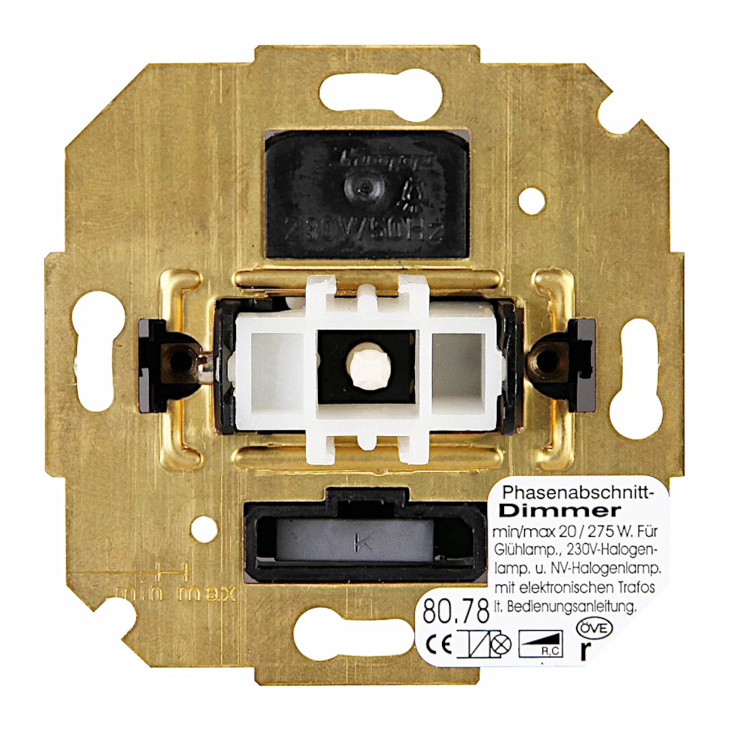 Kopp Milano Dimmer Sockel 8078 ohne Abdeckung Vorderansicht