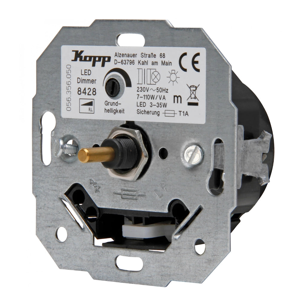 Kopp Malta Dimmer Sockel 8428 Ansicht schräg
