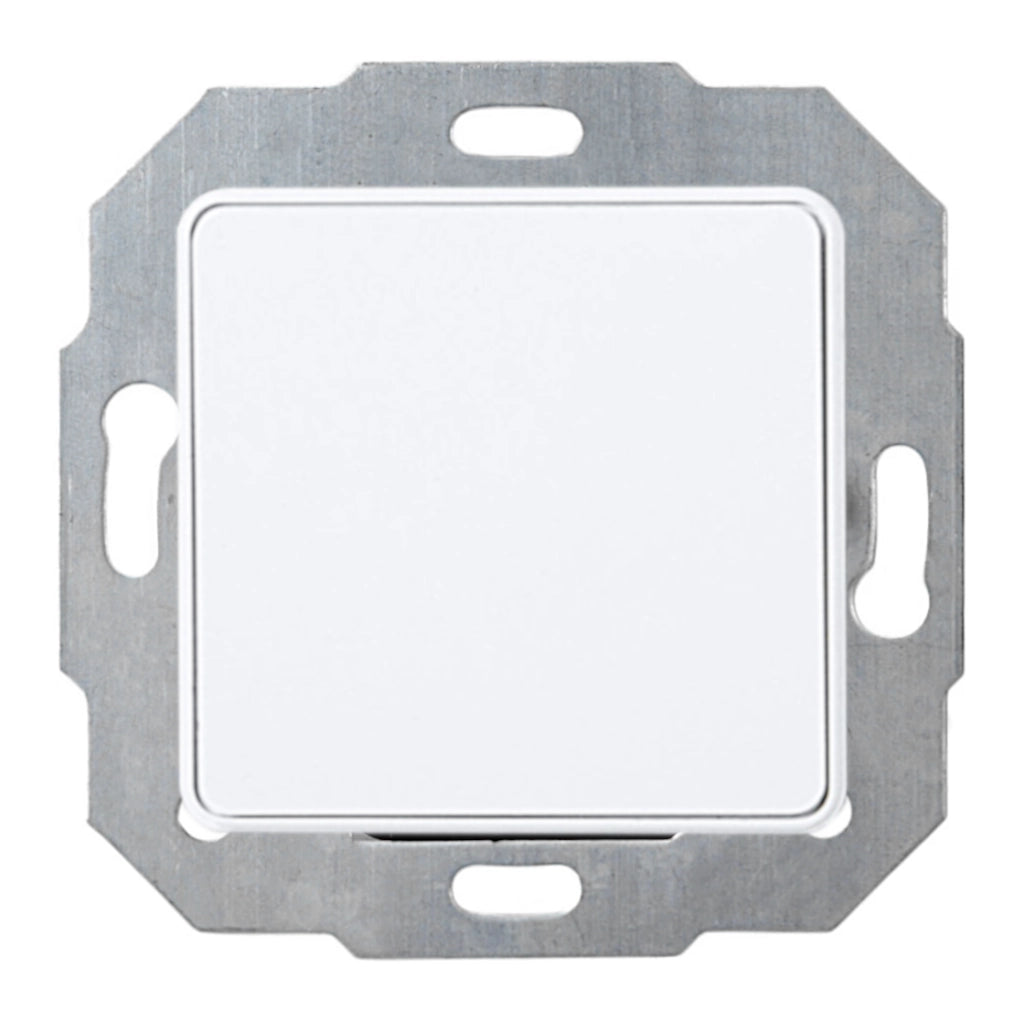 Kopp Europa arktisweiß Sensor Dimmer Dimmat (805002010) Vorderansicht mit Abdeckung