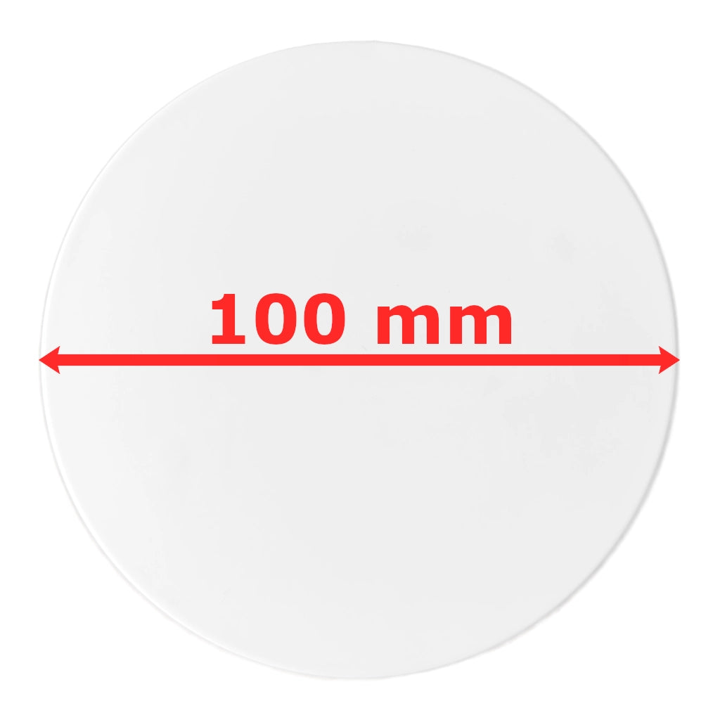 Kopp Federdeckel Ø100mm Draufsicht mit Angabe des Durchmessers